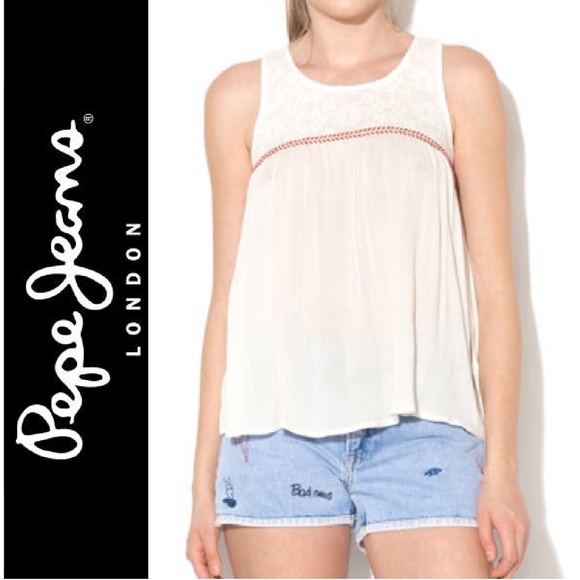 NWT { Pepe Jeans } “Mila” Blouse - Picture 1 of 8